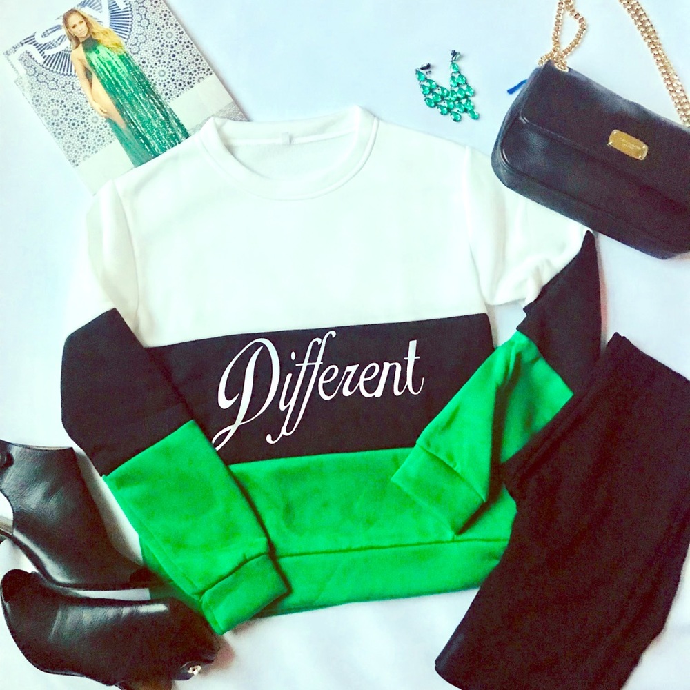 Different Color Block Sweatshirt
